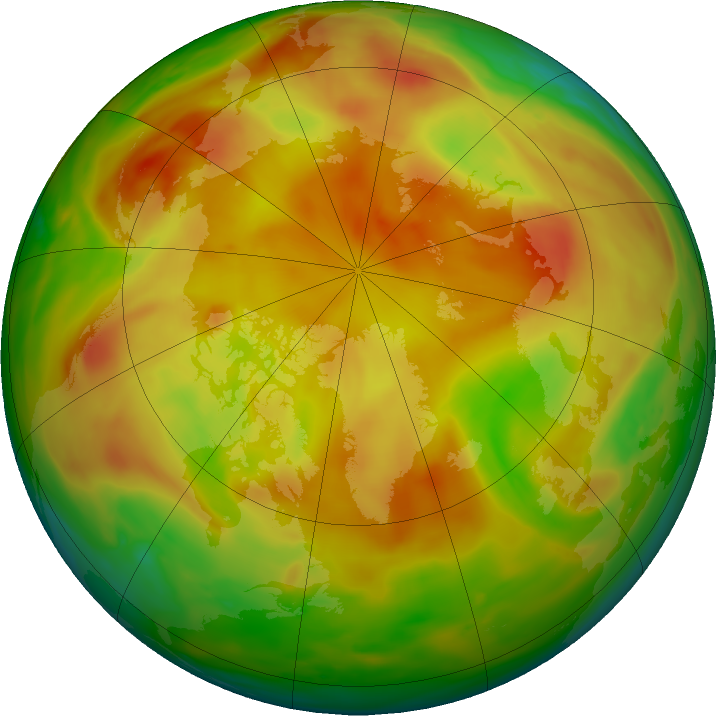 Arctic ozone map for 21 May 2024